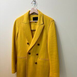 Banana Republic Yellow Trench Coat, Size S